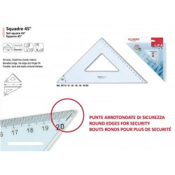 SQUADRA 45° 35cm UNI ARDA