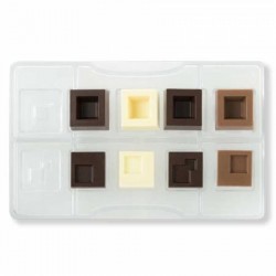 STAMPO POLICARBONATO CIOCCOLATINO QUADRO COMPONIBILE DECORA