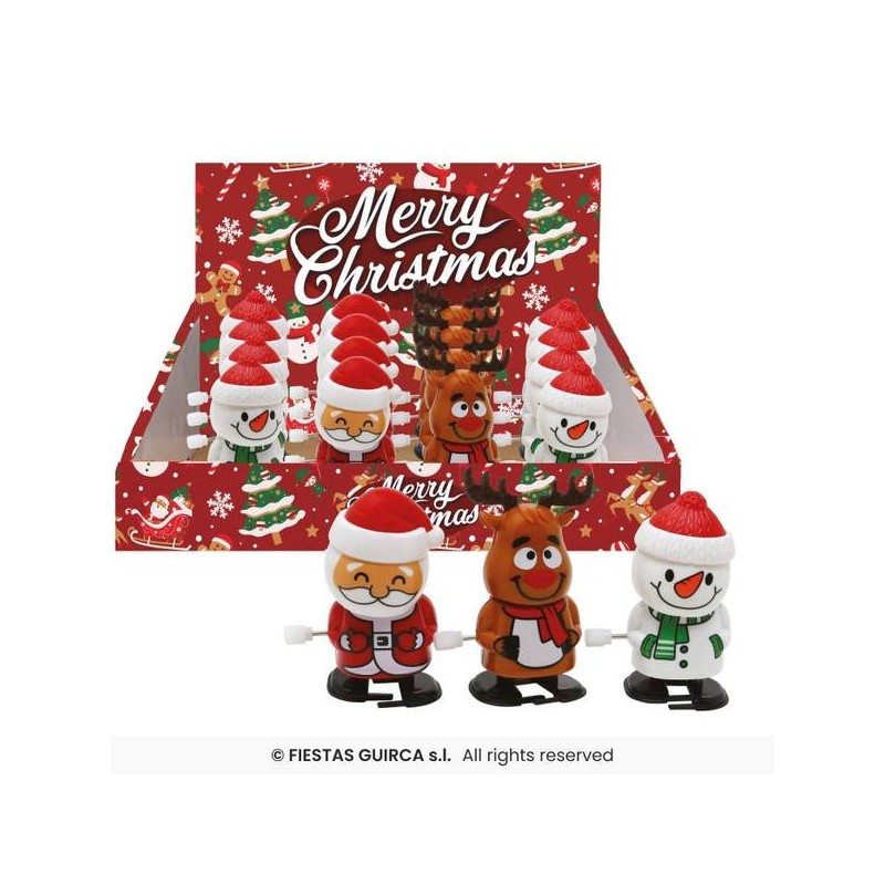 PUPAZZI NATALIZI A MOLLA 6,5cm 1pz ASS.TI