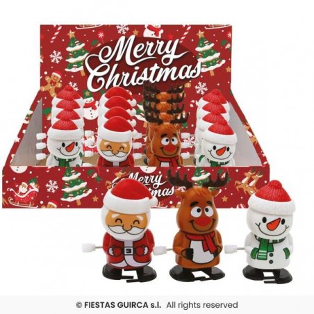 PUPAZZI NATALIZI A MOLLA 6,5cm 1pz ASS.TI