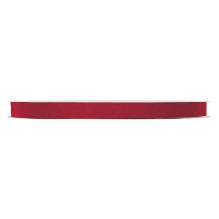 NASTRO DOUBLE VELVET mm15x30mt ROSSO