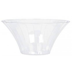 CONTENITORE PLASTICA VASO 18x9cm TRASPARENTE CLEAR