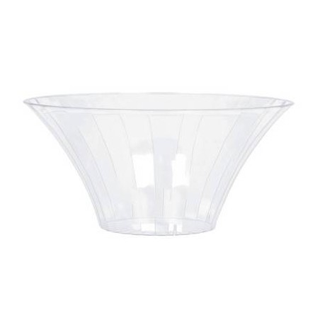 CONTENITORE PLASTICA VASO 18x9cm TRASPARENTE CLEAR