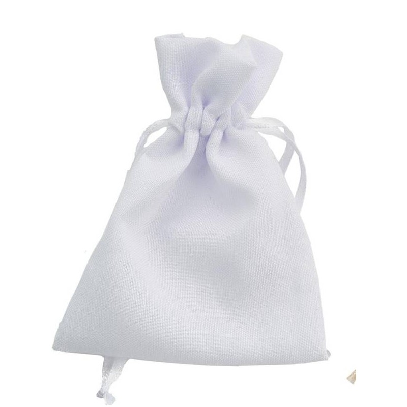 SACCHETTO COTTON 9x12cm BIANCO 12pz