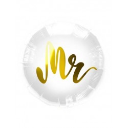 PALLONE MYLAR TONDO 18" 45cm ORO 'MR'