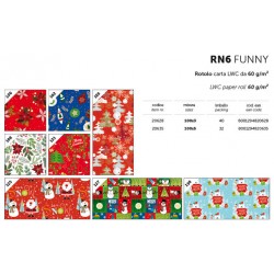 CARTA REGALO ROTOLO 1x3mt ASS. RN6 FUNNY