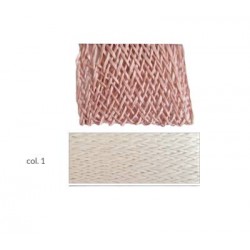 NASTRO CARTA INTRECCIATA mm24x10mt COL.1 BIANCO