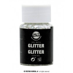 GEL CON GLITTER BIANCO 20gr VISO CORPO