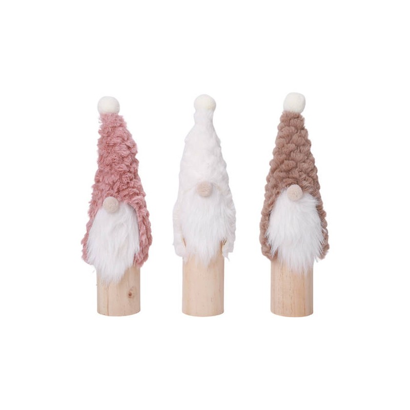 DECORAZIONI DA TAVOLA BABBO NATALE ass.ti 30cm