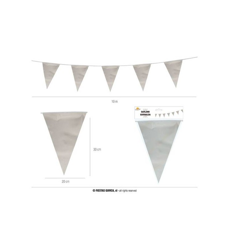 FESTONE 20x30cm 10mt ARGENTO