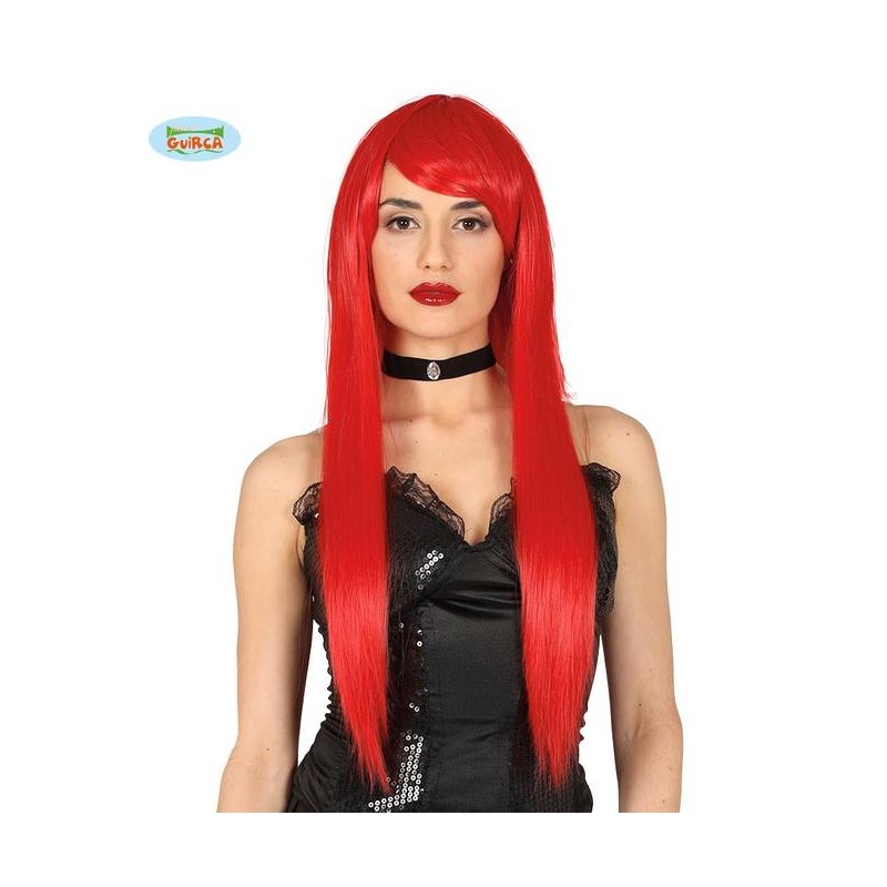 PARRUCCA CAPELLI LISCI ROSSI