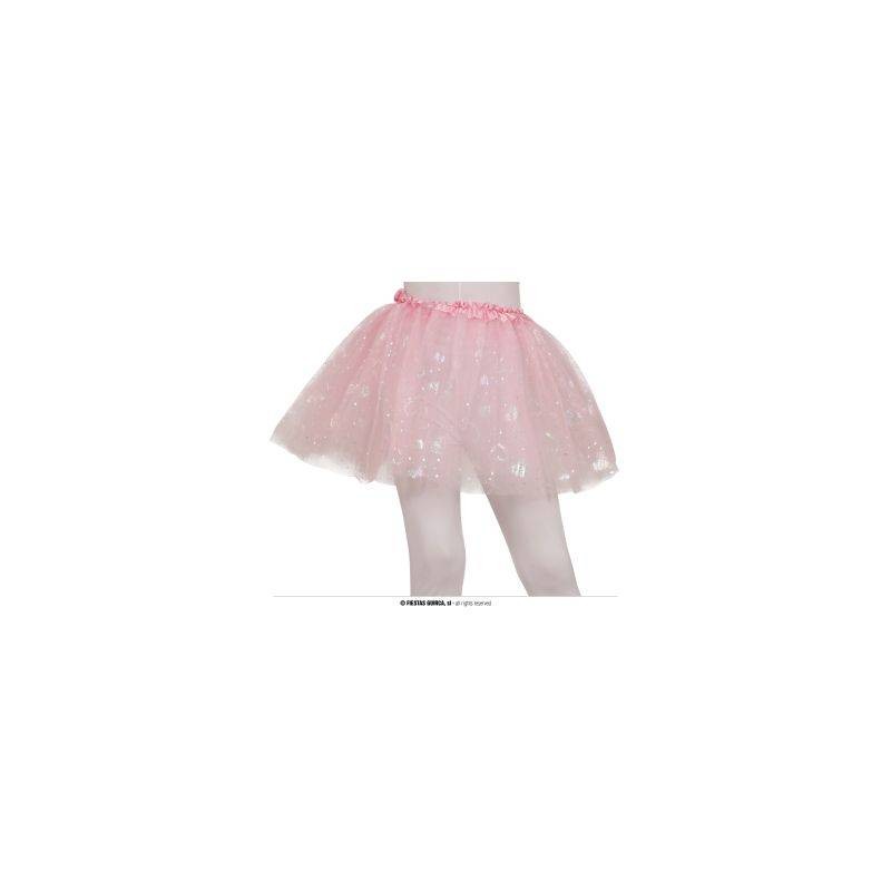 TUTU' ROSA BIMBA CON CUORI 30cm