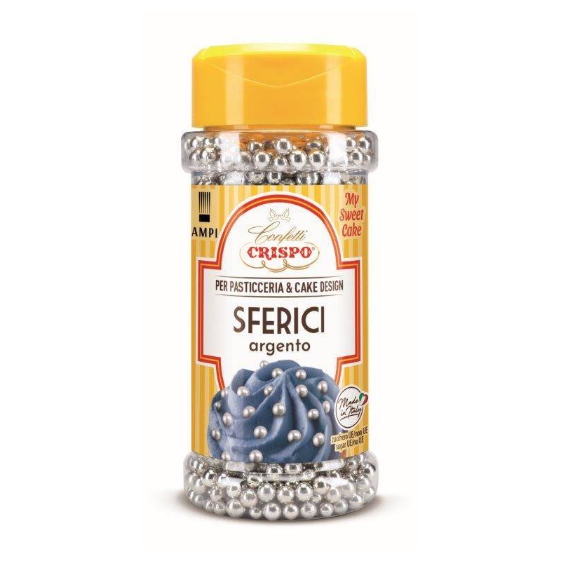 SFERE DI ZUCCHERO ARGENTO 95gr MY SWEET CAKE