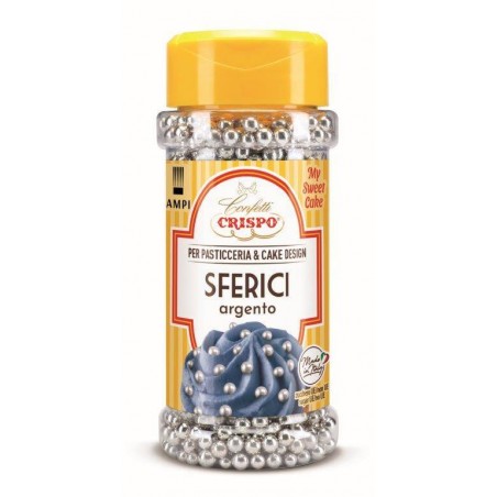 SFERE DI ZUCCHERO ARGENTO 95gr MY SWEET CAKE