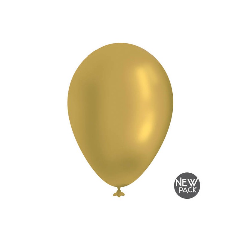 PALLONCINI IN LATTICE LARGE ORO 12pz