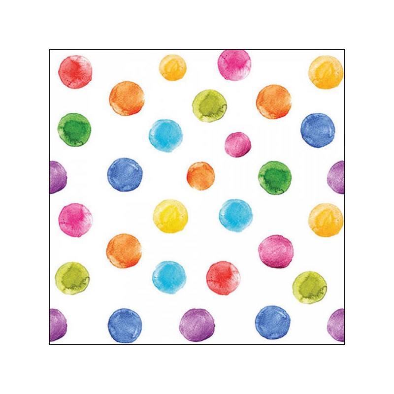 TOVAGLIOLI 33x33 POIS WHITE 20pz