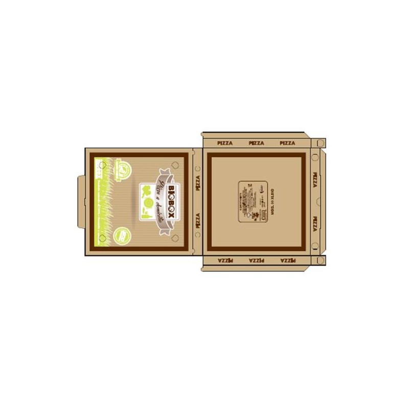 SCATOLE PIZZA 32,5x32,5x3cm 100pz AVANA BIOBOX
