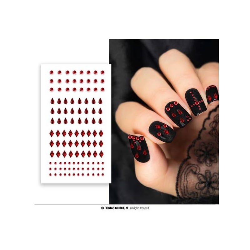 STICKER UNGHIE HALLOWEEN ROSSO