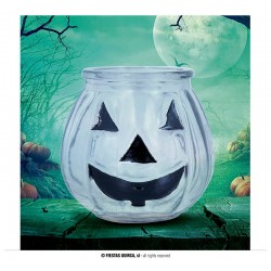 ZUCCA DI VETRO ASSORTITA PER CANDELA 15cm