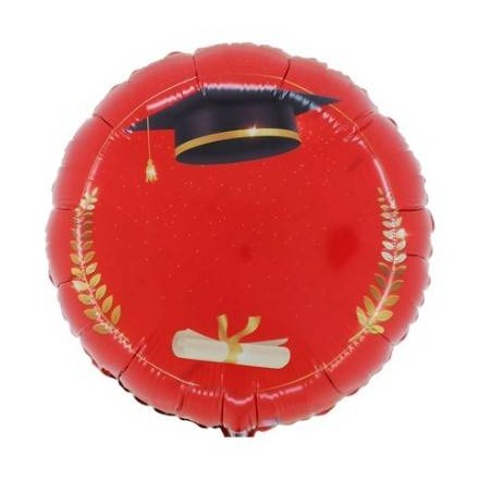 PALLONE MYLAR TONDO 18 45cm LAUREA PERSONALIZZABILE