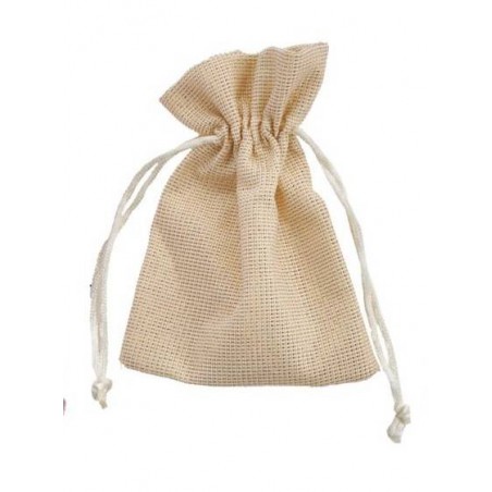 SACCHETTO LAME' ECRU' 9x12cm 12pz