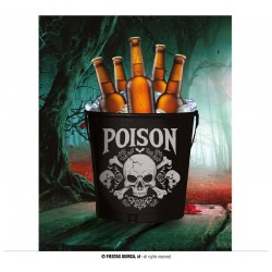 SECCHIELLO IN METALLO "POISON" 19x23cm