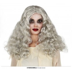 PARRUCCA CAPELLI GRIGI ONDULATI
