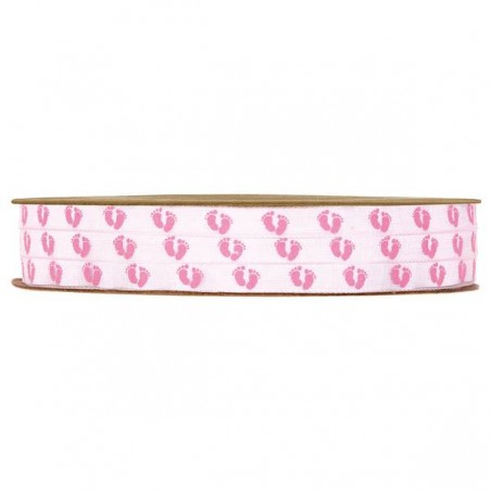 NASTRO ROSA BABY PIEDINI mm6x25mt