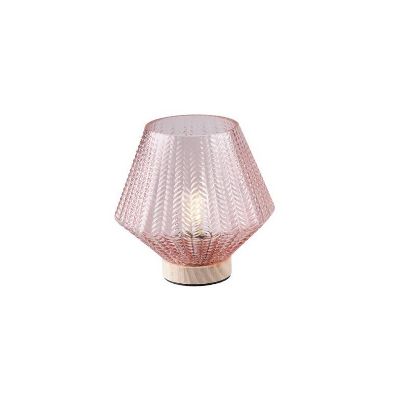 LAMPADA VETRO VT ROSA ø12cm