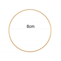 ANELLO IN METALLO ORO ø8cm 12pz