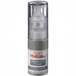 COLORANTE ALIMENTARE SPRAY IN POLVERE GLITTER ARGENTO 10gr