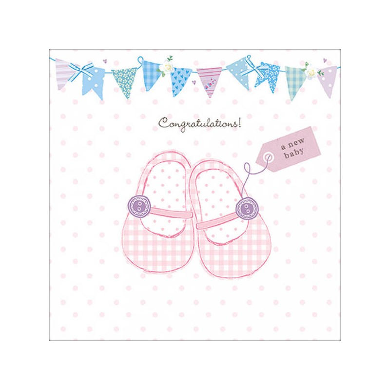 TOVAGLIOLI 33x33 BABY SHOES ROSA 20pz