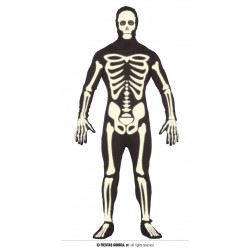 COSTUME SCHELETRO GLOW IN THE DARK TG.52-54