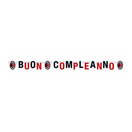 FESTONE BUON COMPLEANNO XL MILAN 215x15cm