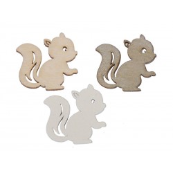 DECO LEGNO SCOIATTOLI 3 cm ASSORTITI 60pz