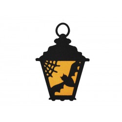 SAGOMA LANTERNA NERO ARANCIO 40cm