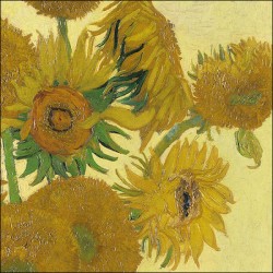 TOVAGLIOLI 33x33 VAN GOGH GIRASOLE 20pz