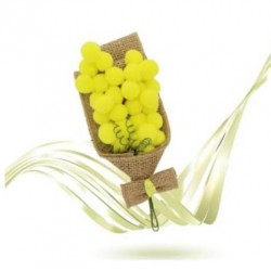 MAZZETTO MIMOSA CON JUTA 16cm 6486