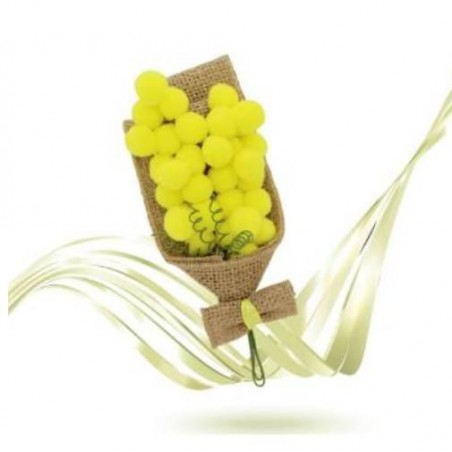 MAZZETTO MIMOSA CON JUTA 16cm 6486