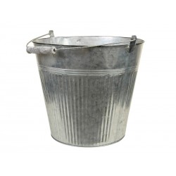 SECCHIELLO TONDO LATTA MANICO METALLO Ø31,5x28cm