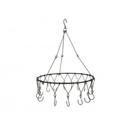 STRUTTURA DA APPENDERE IN METALLO CON GANCI Ø45x64cm