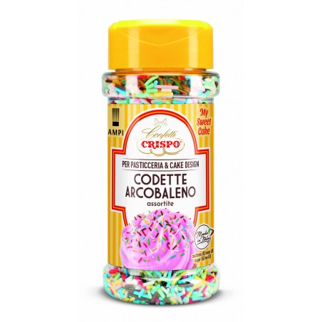CODETTE DI ZUCCHERO ARCOBALENO 95gr