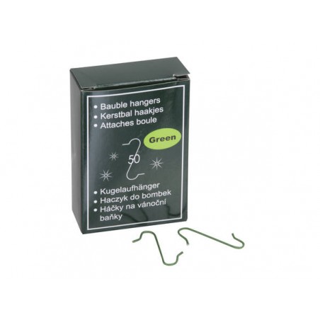 GANCI PER PALLINE 33mm 50pz VERDI