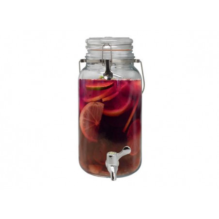 VIN BOUQUET GLASS DISPENSER 4lt