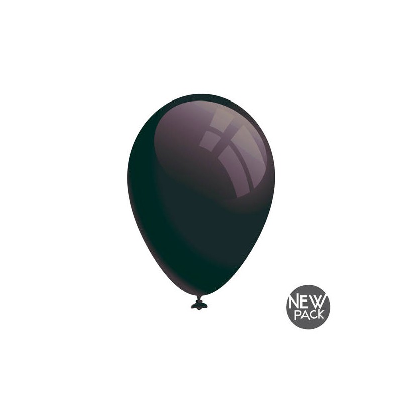 PALLONCINI IN LATTICE 28cm NERI 16pz