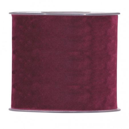 NASTRO DOUBLE VELVET mm100x7mt BORDEAUX
