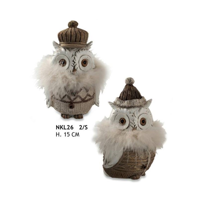 GUFO PLUMAGE PC 15cm 2 ass. NKL26