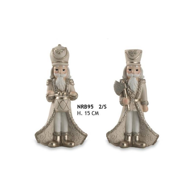 SCHIACCIANOCI BEIGE/ORO MD 15cm 2 ass. NRB95