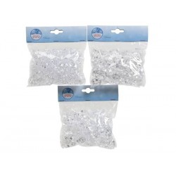 CUBETTI DI GHIACCIO IN ACRILICO TRASPARENTE 3ass.ti