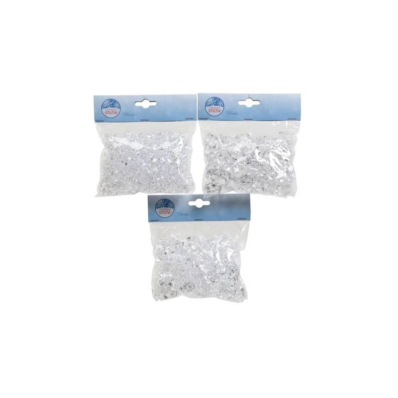 CUBETTI DI GHIACCIO IN ACRILICO TRASPARENTE 3ass.ti